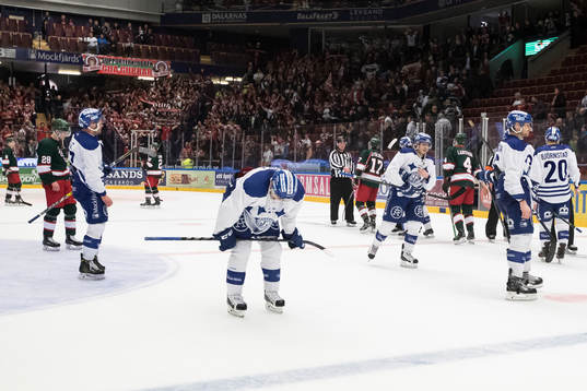 Leksands spelarna deppar