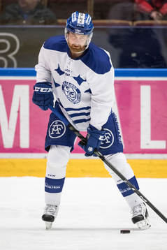 Leksands Mattias Ritola i ishockeymatchen i SHL mellan