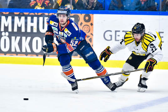 Växjös Arvid Lundberg och Brynäs Kevin Clark