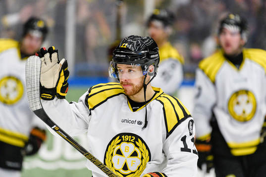 Brynäs Kevin Clark jublar