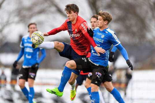 Örgrytes Daniel Paulson och Halmstads Marcus Mathisen