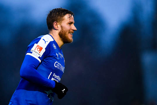 Halmstads Alexander Ruud Tveter jublar