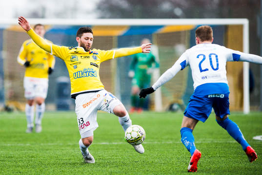 Falkenbergs Tibor Joza och Värnamos Freddy Winst