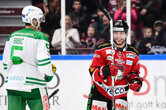 Malmö Redhawks André Benoit jublar