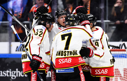 Luleås spelare jublar