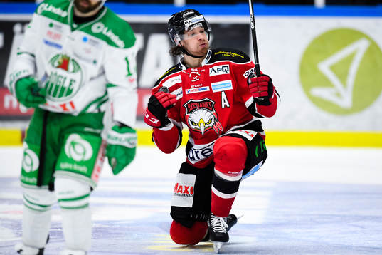 Malmö Redhawks Andreas Thuresson jublar