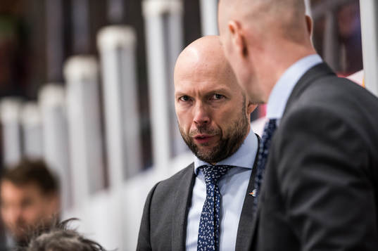 Luleås Assisterande tränare Anders Burström och tränare