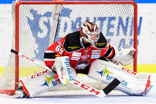 Malmö Redhawks målvakt Oscar Alsenfelt