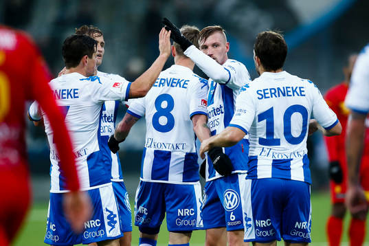 IFK Göteborgs spelare jublar
