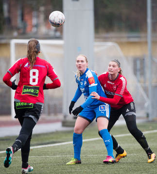 s Anna Welin och Emelie Erlandsson och Kalmars Ida Andersson