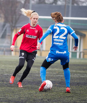 s Cecilia Pedersen och Kalmars Emma Öjert