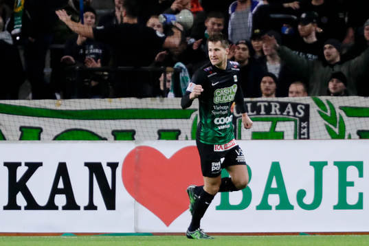 Varbergs spelare jublar