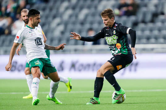 Hammarbys Jiloan Hamad och Varbergs Elias Andersson