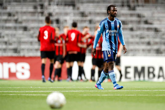 Djurgårdens Amadou Jawo deppar