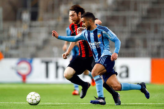 Djurgårdens Othman El Kabir och Brommapojkarnas Markus