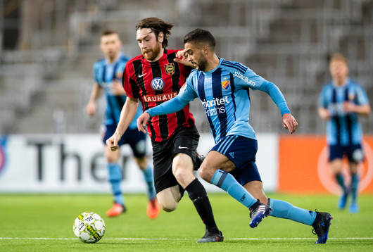 Djurgårdens Othman El Kabir och Brommapojkarnas Markus