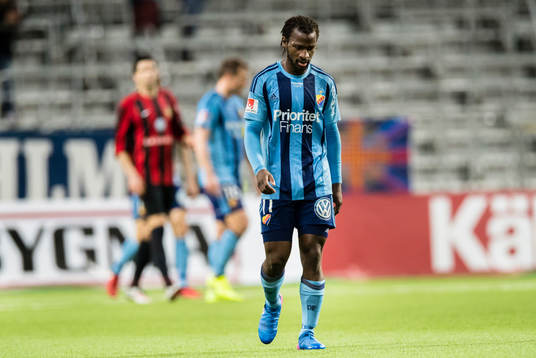 Djurgårdens Amadou Jawo deppar