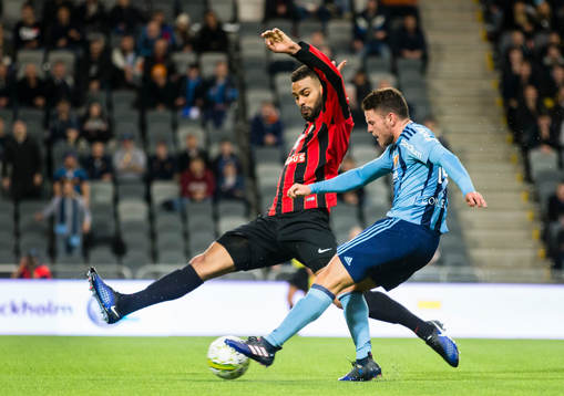 Djurgårdens Kerim Mrabti gör 1-1