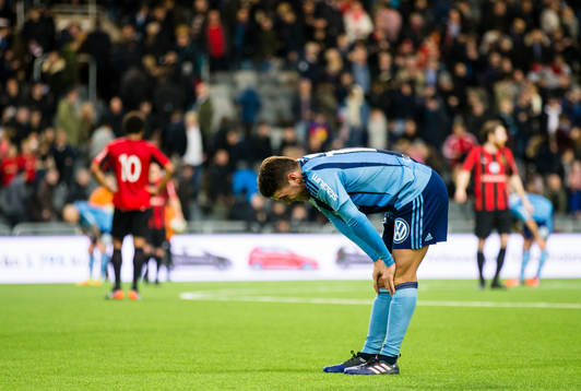 Djurgårdens Kerim Mrabti deppar