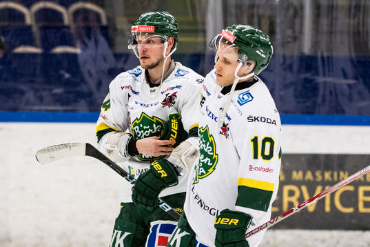 Björklövens Stefan Öhman och Jesper Thörnberg deppar