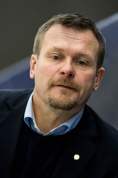 Björklövens tränare Joakim Fagervall