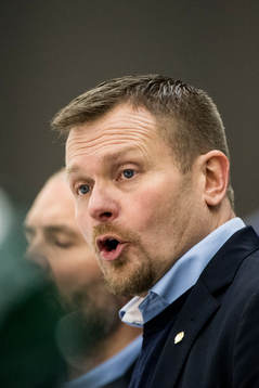Björklövens tränare Joakim Fagervall