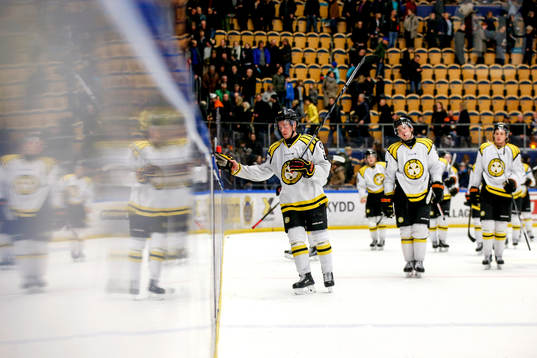 Brynäs Jonathan Pudas och Pathrik Westerholm deppar
