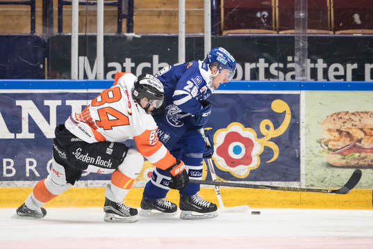 Karlskronas Jimmy Andersson och Leksands Patrik Norén i
