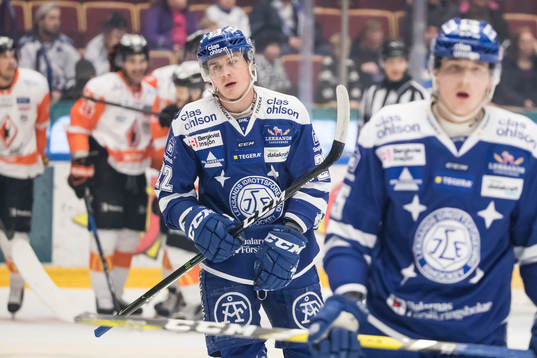 Leksands Martin Grönberg deppar i ishockeymatchen i SHL