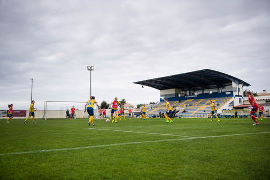 Sveriges spelare på Estadio da Nora