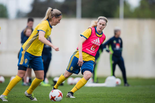 Sveriges Linda Sembrant och Lisa Dahlkvist