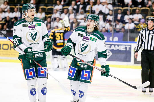 Färjestads Johan Ryno och Joakim Nygård