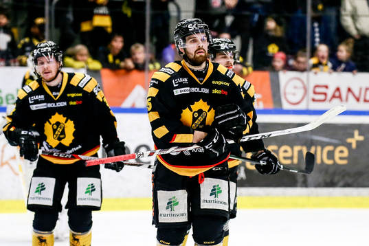 Skellefteås Axel Holmström  och Niclas Burström  deppar