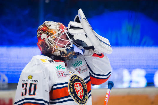 Växjös målvakt Joacim Eriksson deppar
