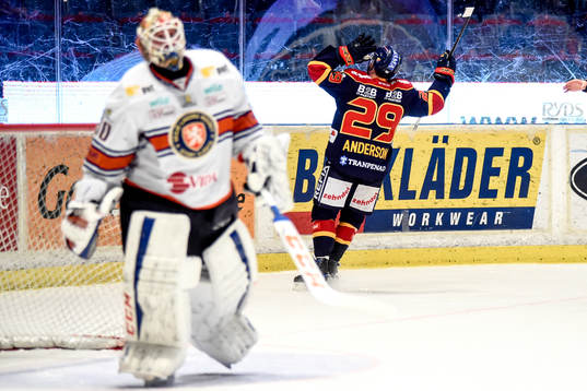 Djurgårdens Matt Anderson jublar