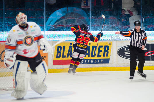 Djurgårdens Matt Anderson jublar