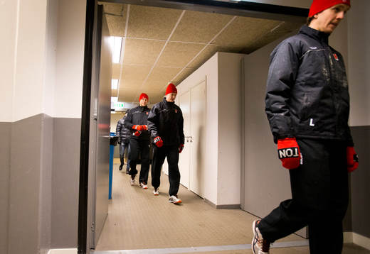 Örebrosspelarna Alexander Hellström och Peter Andersson