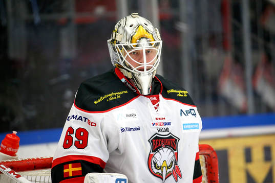 Malmö Redhawks målvakt Oscar Alsenfelt