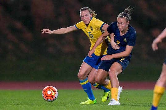 Sveriges Jessica Samuelsson och Australiens Caitlin Foord