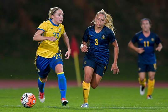 Sveriges Elin Rubensson och Australiens Gema Simon
