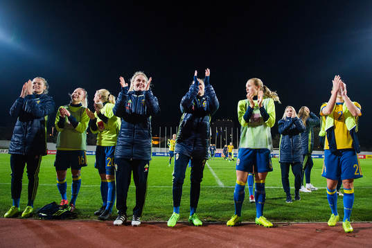 Sveriges Hanna Glas, Mimmi Larsson, Lisa Dahlkvist, Emma