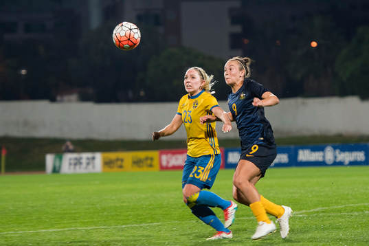 Sveriges Elin Rubensson och Australiens Caitlin Foord