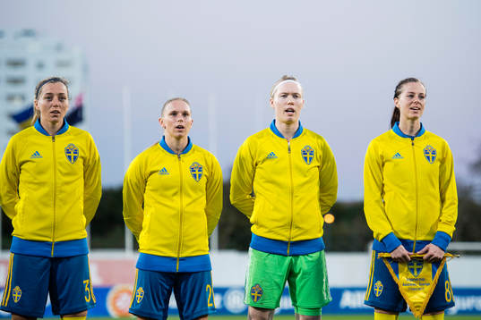 Sveriges Linda Sembrant, Jonna Andersson, målvakt Hedvig