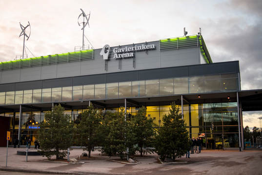 Gavlerinken Arena före ishockeymatchen i SHL mellan