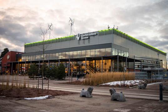 Gavlerinken Arena före ishockeymatchen i SHL mellan
