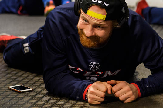 Leksands Mattias Ritola värmer upp