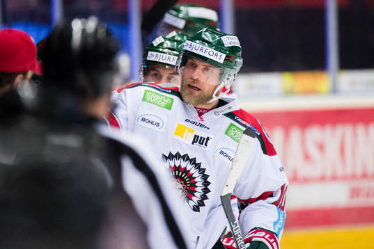 Frölundas Sean Bergenheim jublar