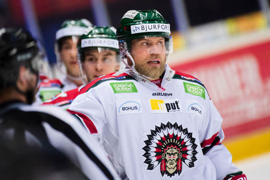 Frölundas Sean Bergenheim jublar
