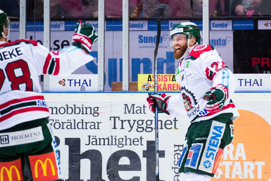 Frölundas Robin Figren jublar