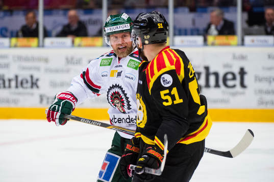 Frölundas Sean Bergenheim och Brynäs Marc Zanetti